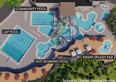 Rendering of pool for Capital Campaign for Old Town Hot Springs.