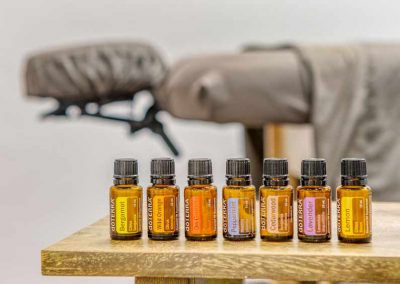 Essential oils for massage.