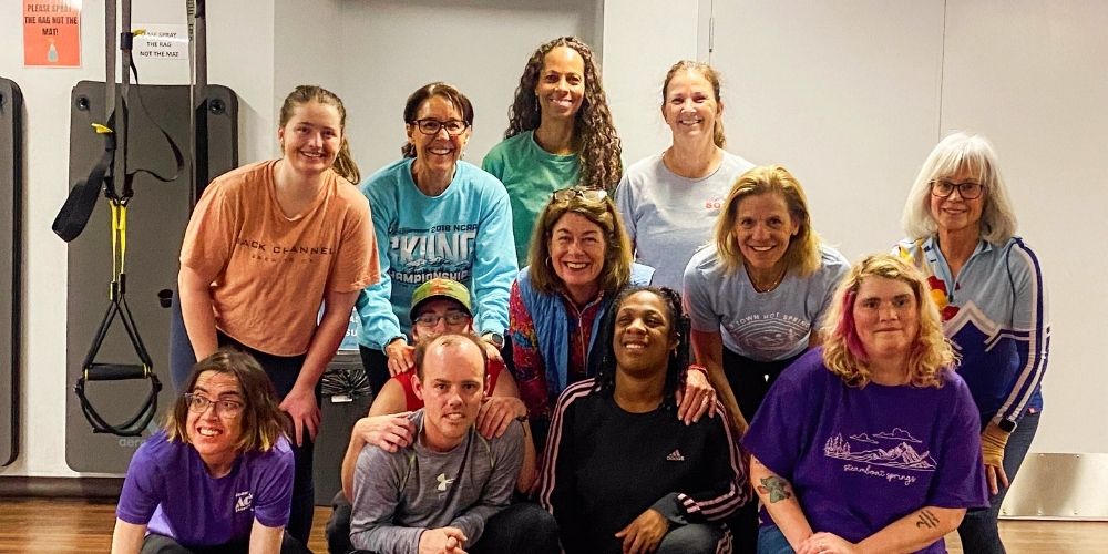 Community Support Program Participants of the Community Support Program smile after a group fitness class