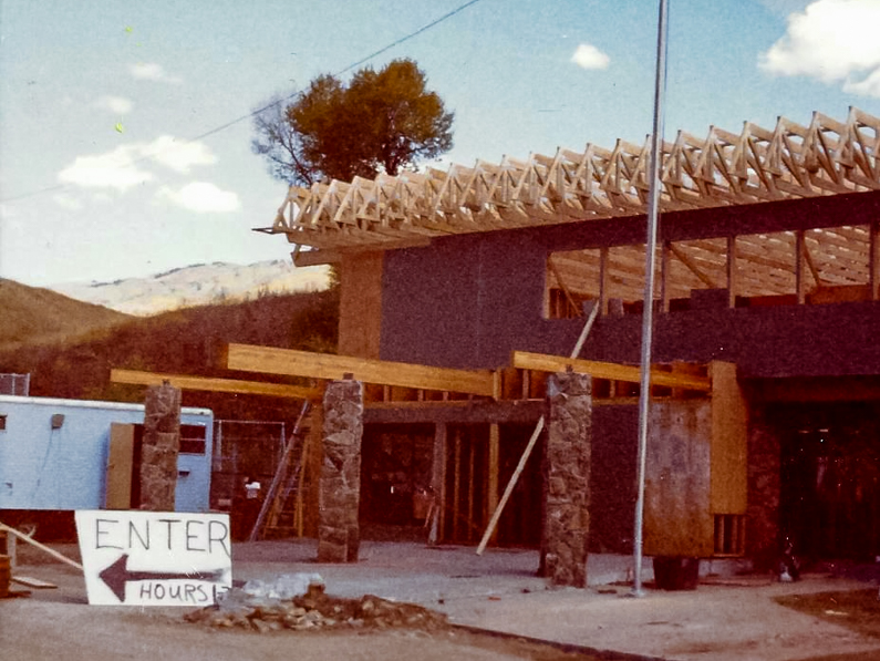 Swimmers enjoy the pool in 1968.