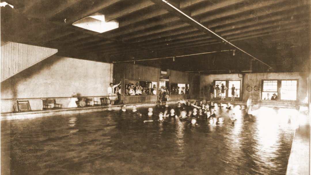 The view from the indoor bathhouse in 1920