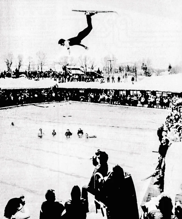 Back in 1982-83, the Tequila Cup had freestyle skiers launching into the pool at Old Town Hot Springs during the Winter Carnival 🤯

Learn more about the wild and beloved events of OTHS as a part of our 90th anniversary celebration ➡️ www.oldtownhotsprings.org/wild-events